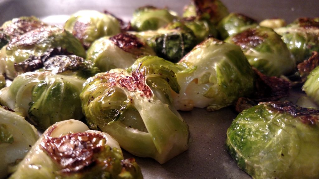 Broasted Truffle-Smacked Brussel Sprouts // Tiny Kitchen Big Taste // Michael Fucci