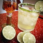 Margarita with Grand Marnier and lime and salt