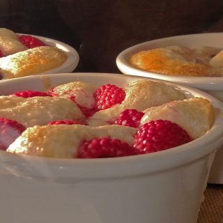 Fruit Cobbler in bowls