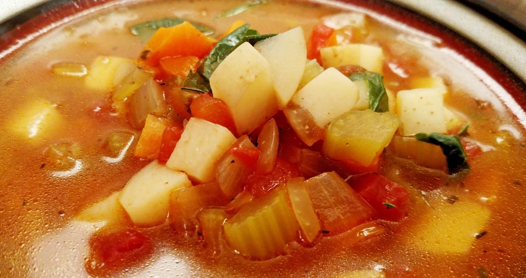 Mom's Vegetable Soup // Tiny Kitchen Big Taste