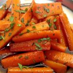 Bourbon Glazed Carrots in a bowl
