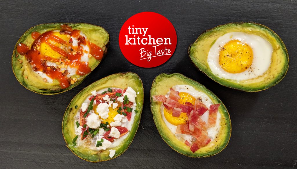 Avocado Baked Eggs // Tiny Kitchen Big Taste