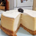 Instant Pot Cheesecake with slice of cake